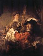 Self-Portrait with Saskia Rembrandt